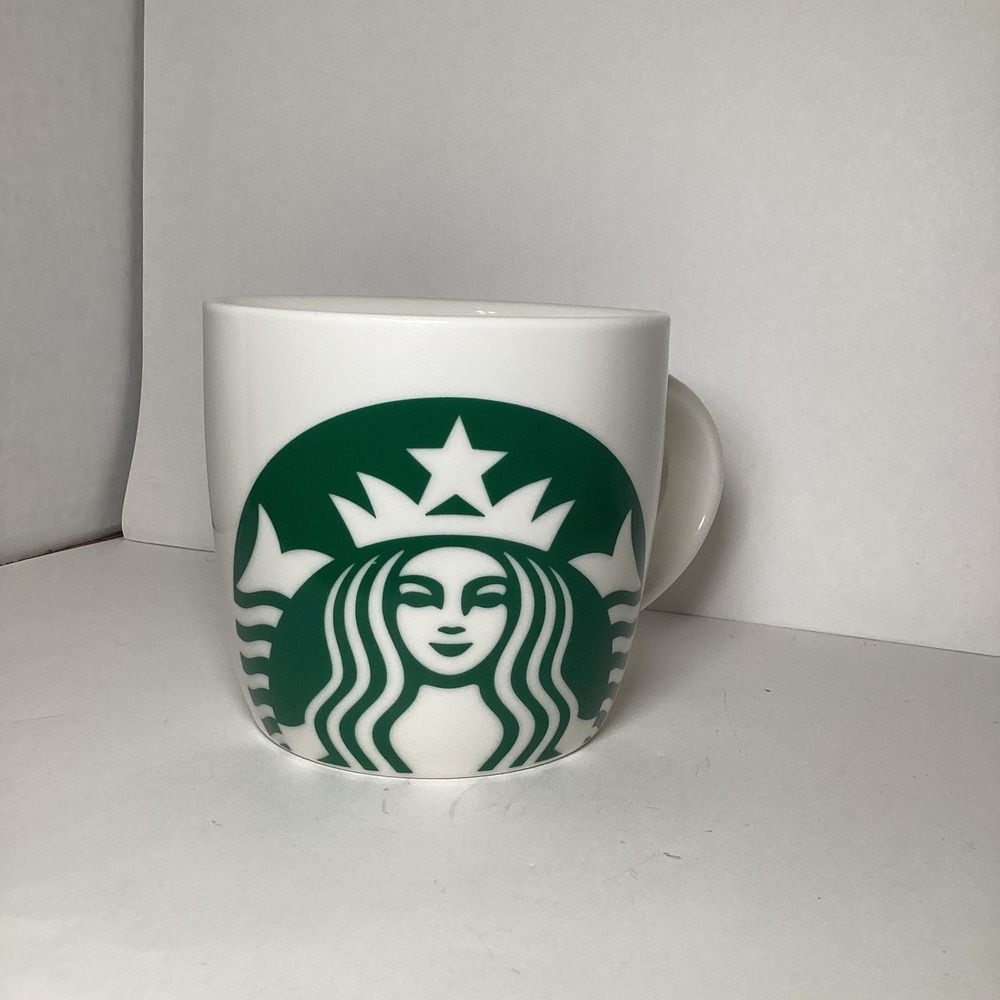 Starbucks 2017 Siren Logo White Ceramic Coffee Mug 14 fl oz 414 ml